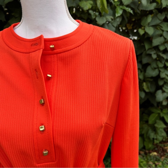 1970’s bright orange Kay Windsor skirt set - Picture 3 of 6